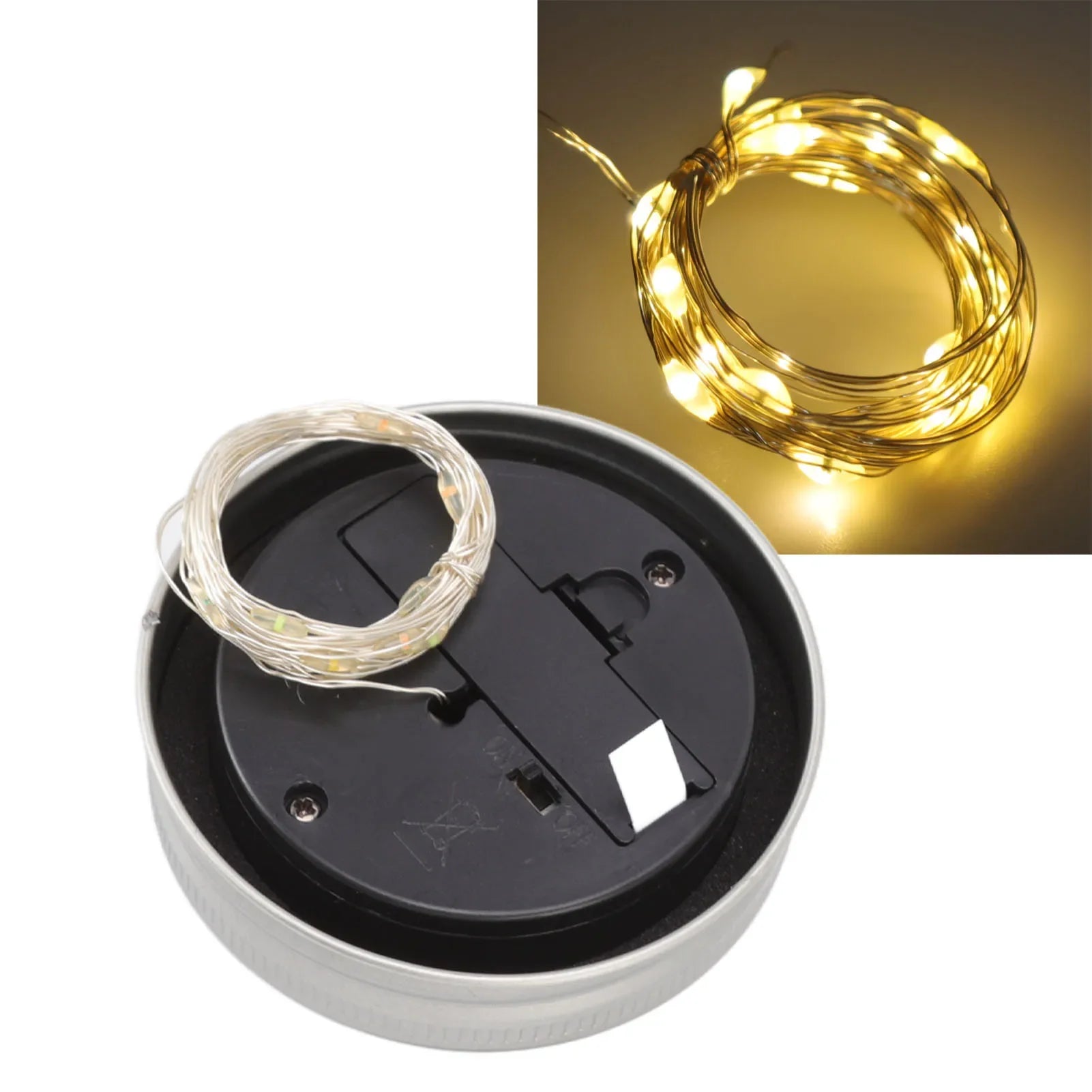 SolarJar Glowdeckel | Für Einmachgläser | Warmweiße LEDs | Solarbetrieben & Wasserdicht