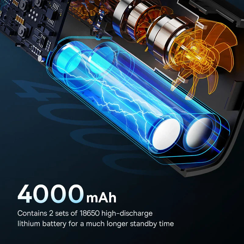 AirPro PumpMaster | Kabellose Luftpumpe | 17-Zylinder Motor | LED-Notlicht