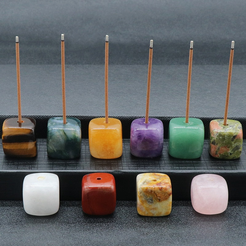 StoneAura Incense Holder | Edler Räucherstäbchenhalter aus Naturstein | Heilige Energie für dein Zuhause