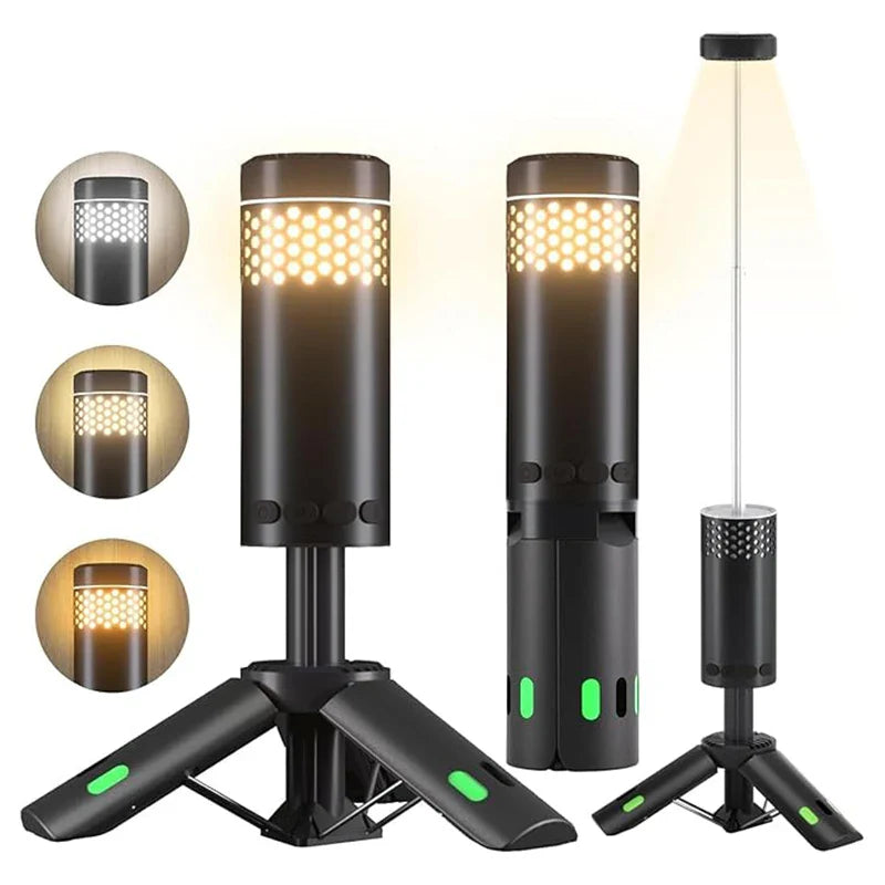 OutdoorMaster LED-Laterne | Teleskopierbar & Multifunktional | Mit Powerbank-Funktion
