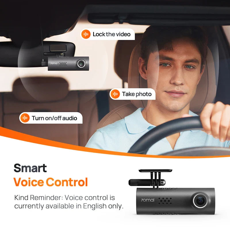 Driveova M200 Dashcam | Full HD & Nachtsicht | Sprachsteuerung & App | 130° Weitwinkel