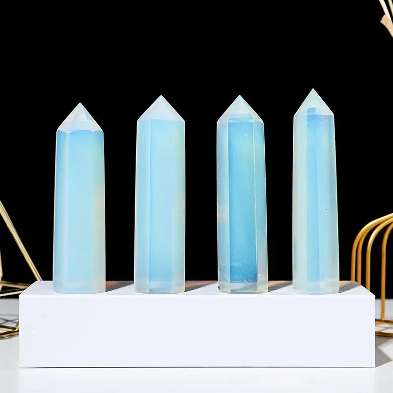 Energora Kristall-Obelisk | Echter Naturquarz | Für Meditation & Chakra-Heilung | Spirituelles Dekoobjekt