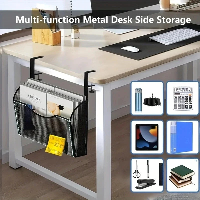 Deskloft ClipDrawer | Klemmbare Schreibtisch-Schublade | Kein Bohren | Metall Schwarz/Weiß