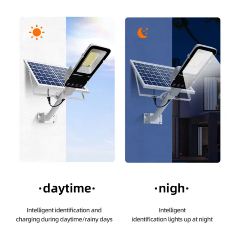 SolarMaxx LED-Straßenleuchte | 300W Leistung | Automatische Dämmerungserkennung | Wetterfest