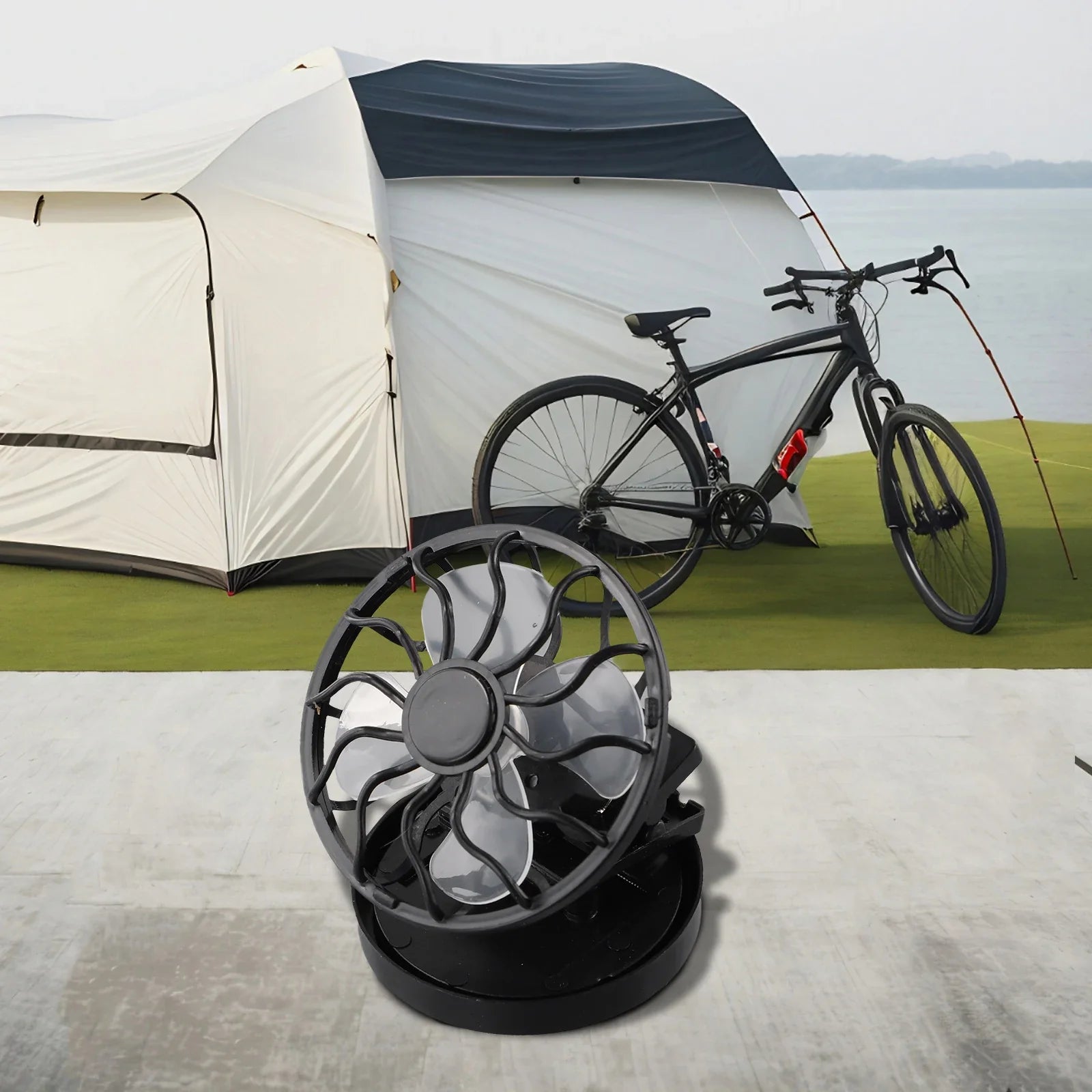 SunBreeze ClipFan | Solarbetriebener Lüfter | Kompakt & Tragbar | Für Outdoor-Aktivitäten