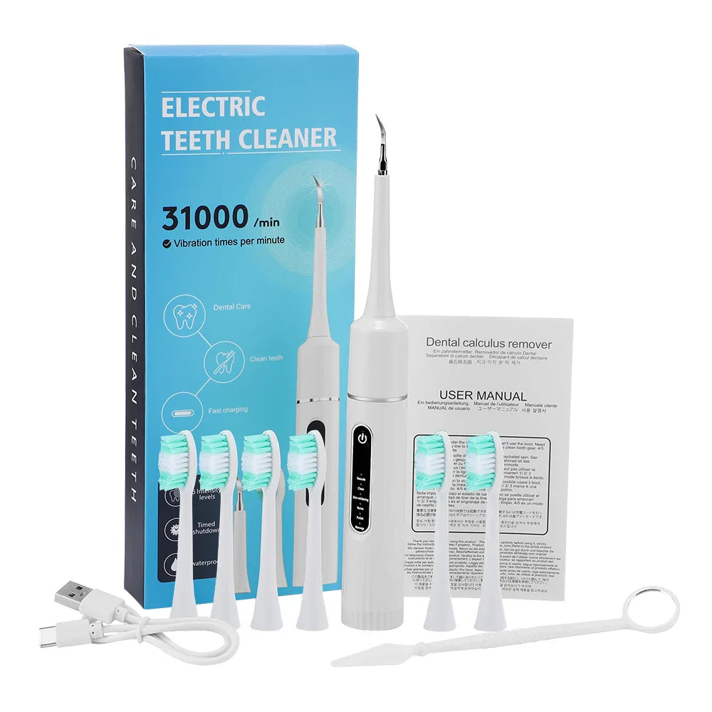 Zensmile UltraClean | 6-Stufen Schall-Zahnreiniger & Aufheller | Wasserfest & USB-C | Für Strahlend Weiße Zähne