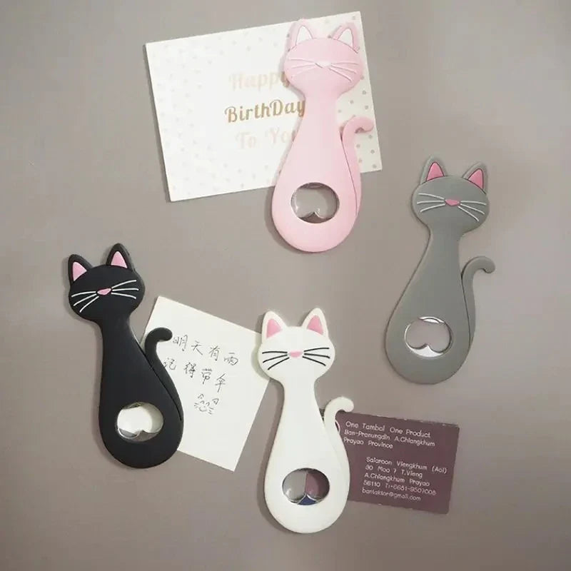 CatPop | Magnetischer Flaschenöffner | Niedliches Katzen-Design | Praktisch & Stark Haftend
