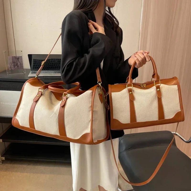 UrbanEdge | Reisetasche & Sporttasche | Canvas & PU-Leder, leicht & robust | Für Alltag, Training & Wochenendausflüge