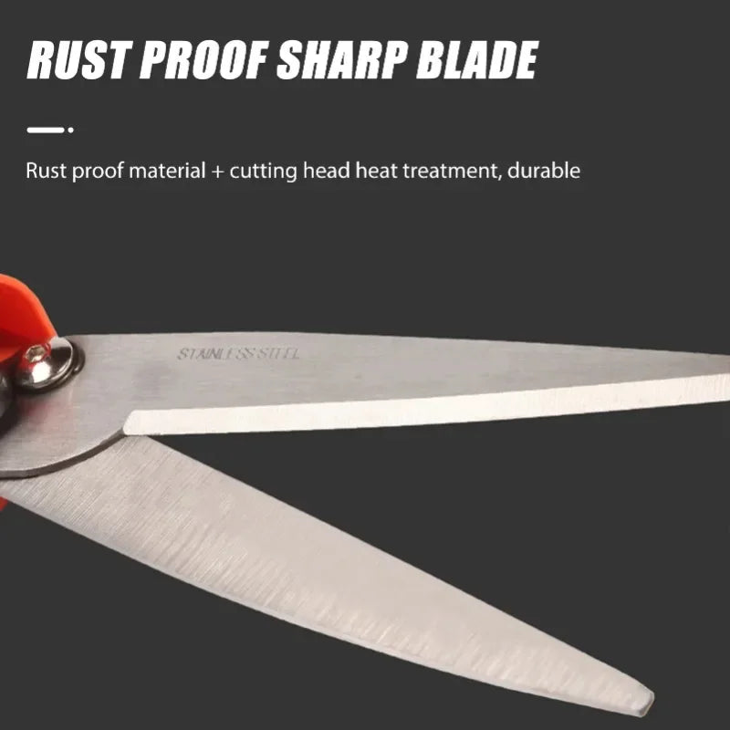 CutFlex GardenScissor | 360° Drehbarer Schneidkopf | Ergonomisch & Rostgeschützt | Für Feinarbeiten & Rasenkanten