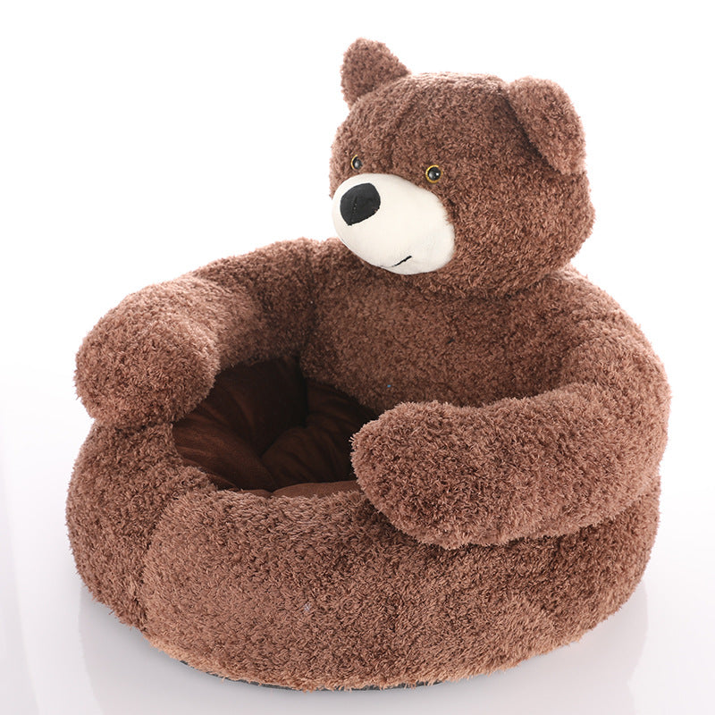 CuddleCub™ - Winter-Hundebett aus Plüsch in Bärenform [Letzter Tag Rabatt]