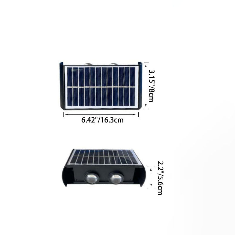 SolaraMax Solar-Wandleuchte | Modernes Design | Solarbetrieben | IP56 Wasserdicht | Energieeffizient