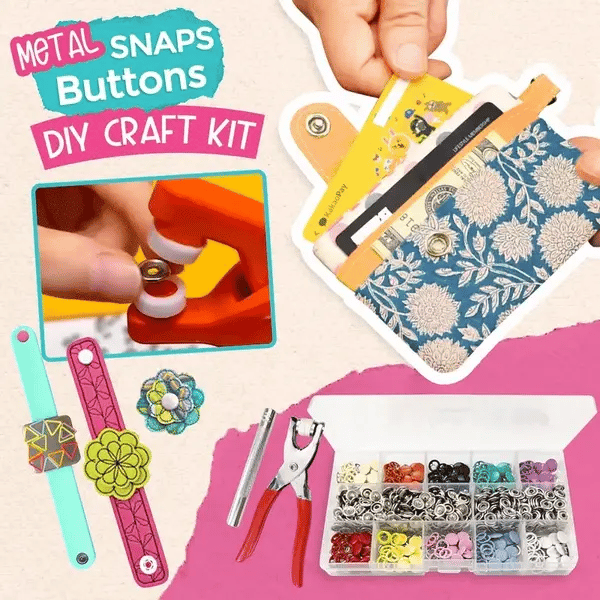 50% RABATT | SnapEase - Druckknopf Bausatz [Letzter Tag Rabatt]