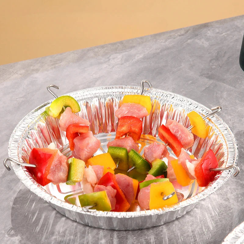 Grilloria | Spießhalter | Edelstahl & Platzsparendes Design | Für BBQ, Ofen & Airfryer