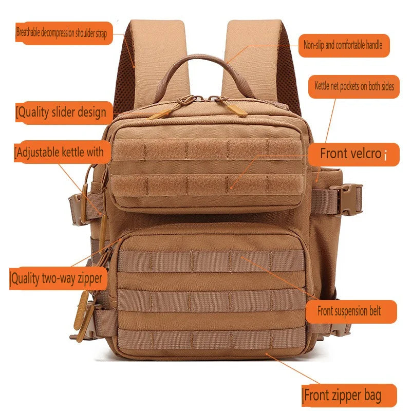 Tactivo Pro | Mini-Rucksack 9L | MOLLE-System | Wetterfest & Robust