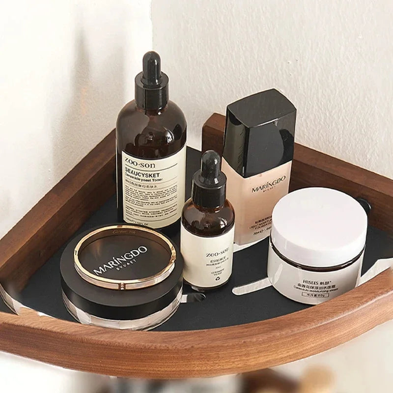 Woodara BathShelf | Badregal aus Holz | Rustikal & Feuchtigkeitsresistent | Wandmontage