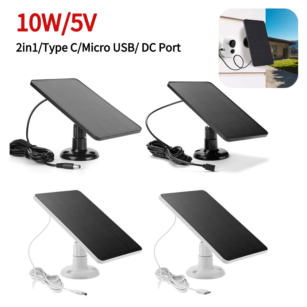 Voltaro Solarpanel 10W | Micro-USB | IPX6 Wetterfest | Für Kamera & Lichtsysteme