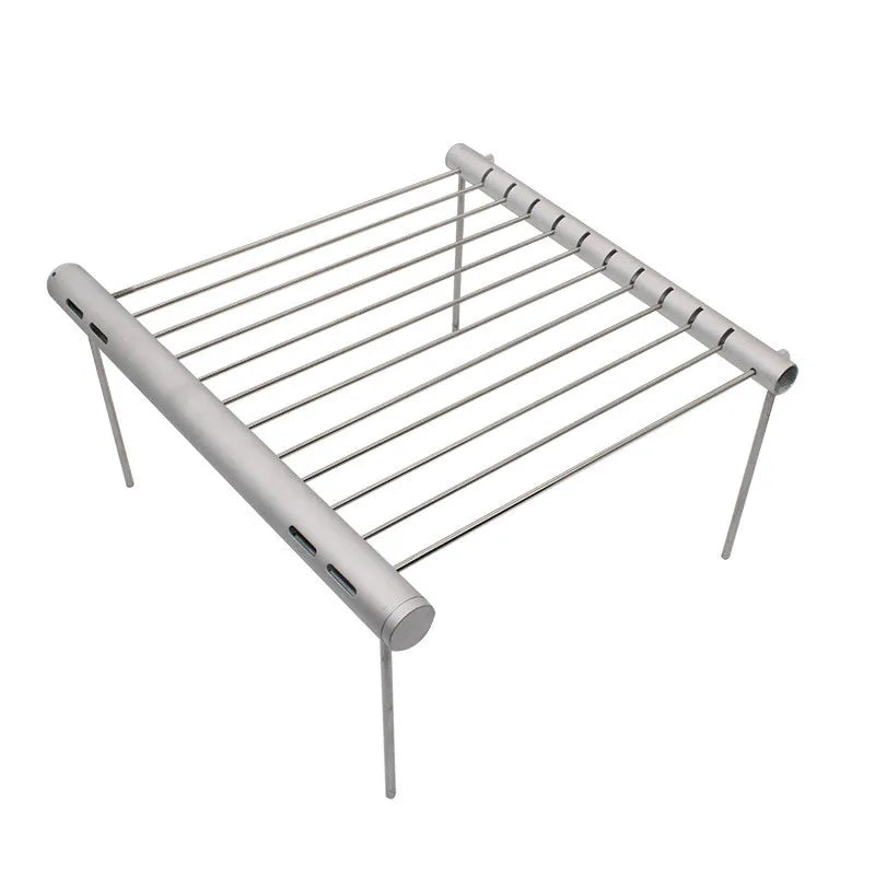 HeatPacker | Faltbarer Mini-Grill | Edelstahl & Tragbar | Camping & Outdoor BBQ
