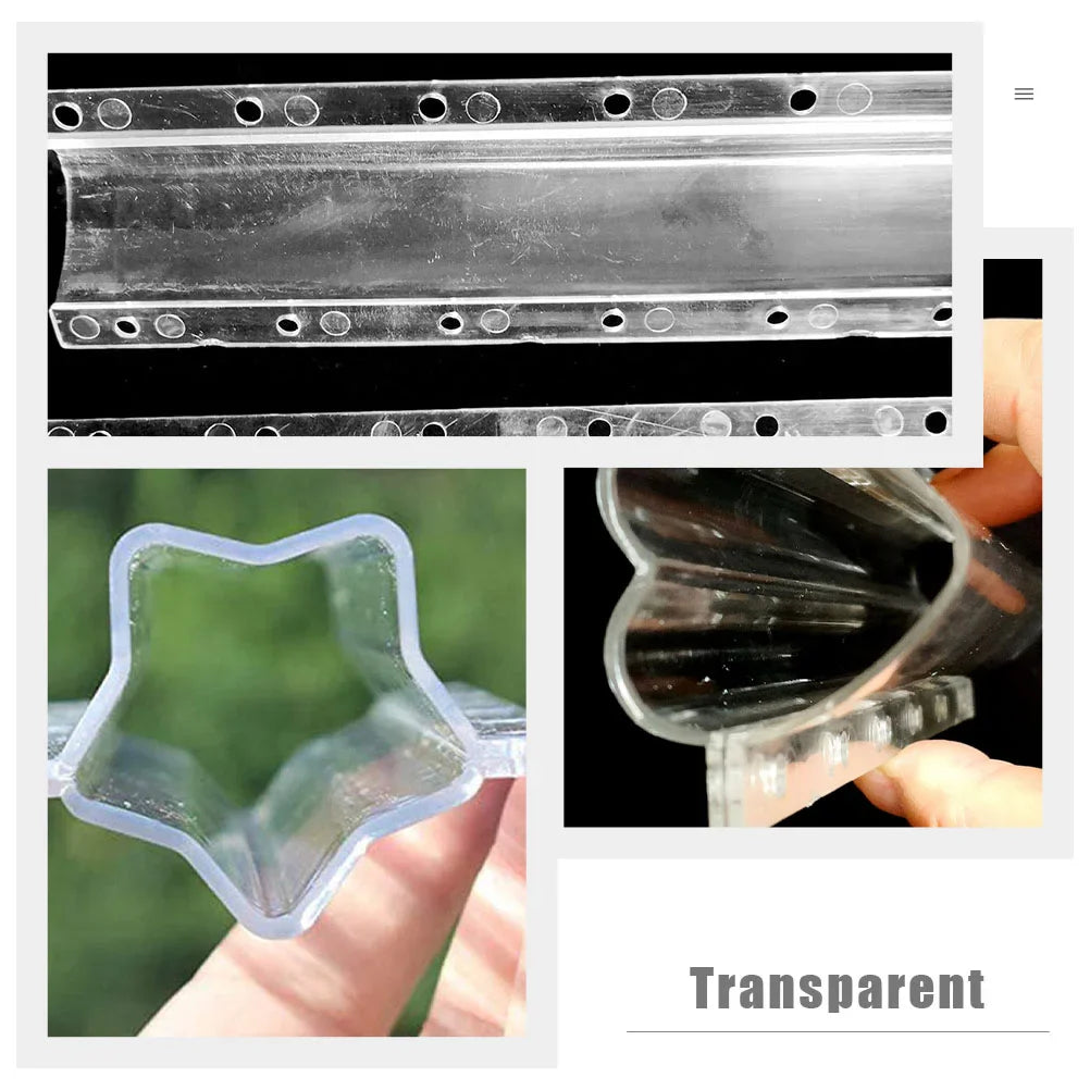 FormoGrow Obst- & Gemüseform Set | Herz & Stern | Wiederverwendbare Wachstumsformen | 20×6,5×4 cm