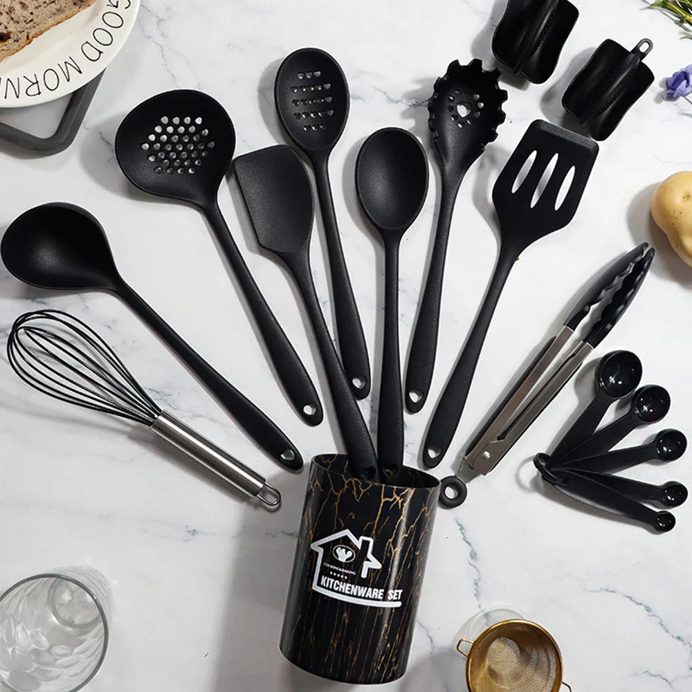 Rosellina | Küchenutensilien-Set | Silikon, BPA-frei, 18-teilig | Für stilvolles Kochen & Backen