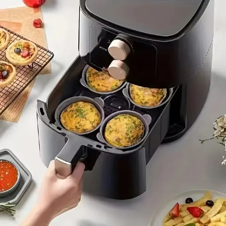 CookFlex Silikonformen | Hitzebeständig & Flexibel | Für Muffins, Eier & Mehr | BPA-frei
