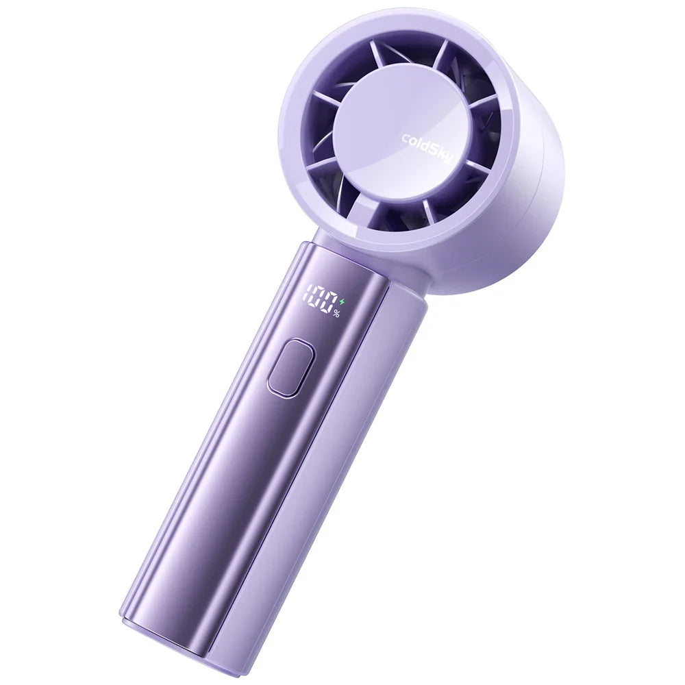Aeriolo Mini-Handventilator | Turbo-Motor & Doppel-Luftstrom | 4000mAh Akku