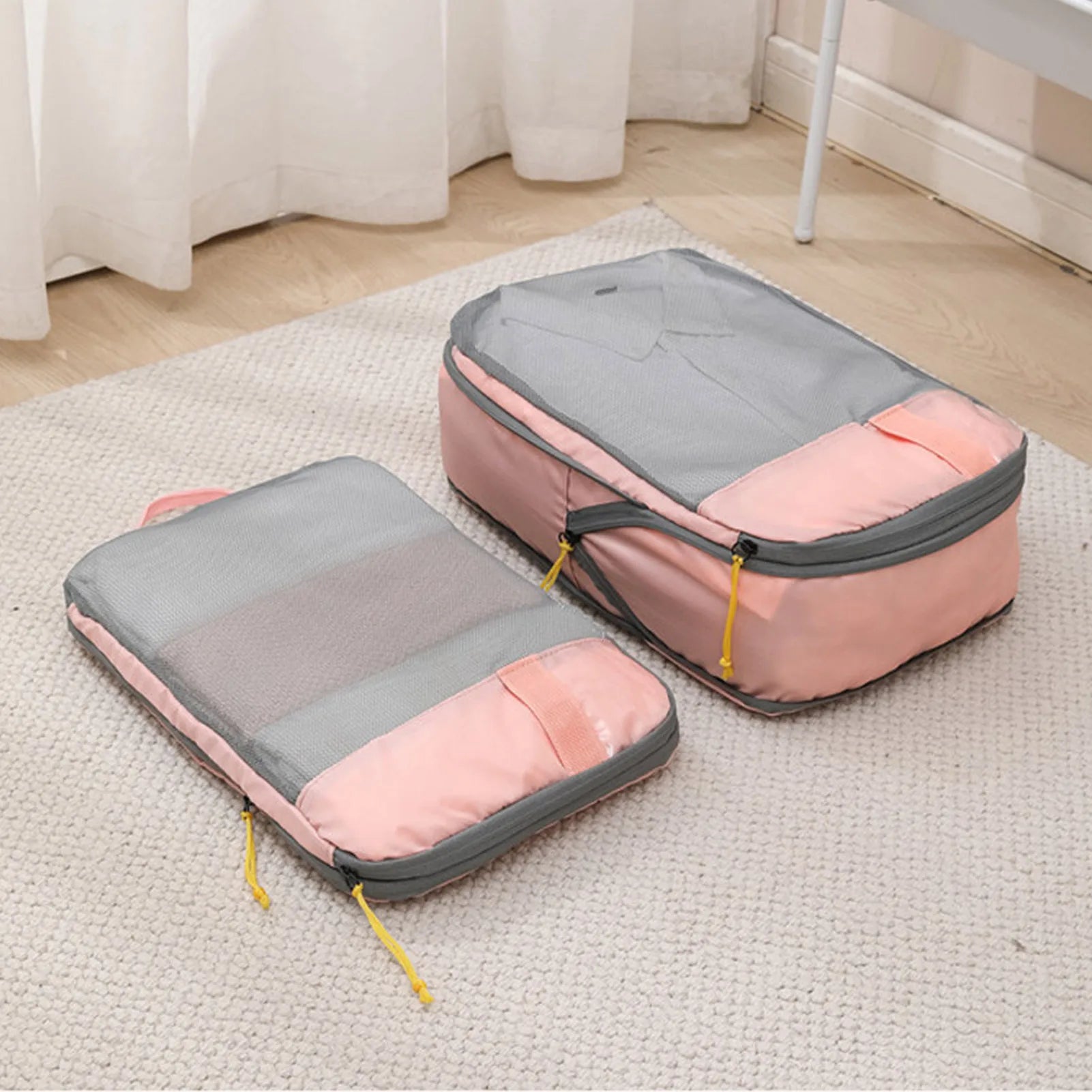 PackSmart Reise-Organizer-Set | Kompakt & Platzsparend | Mit Kompressionsfunktion | In Verschiedenen Farben
