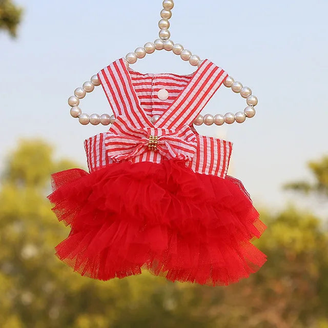 PetLuxe Haustier-Sommerkleid | Süßes Prinzessinnen-Design | Atmungsaktiv | Für Hunde & Katzen