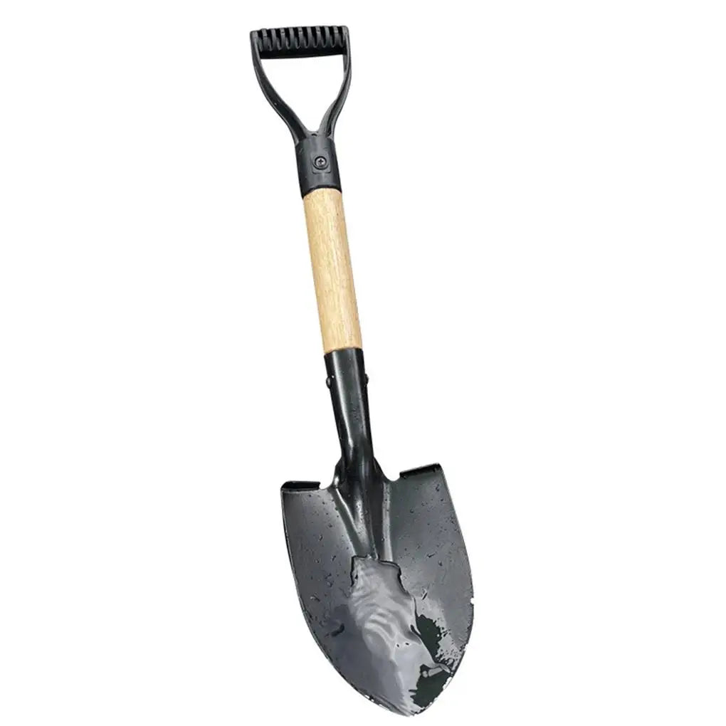 MiniDig | Gartenschaufel für Kinder & Erwachsene | Robuste Manganstahlkonstruktion | Ergonomischer Holzgriff