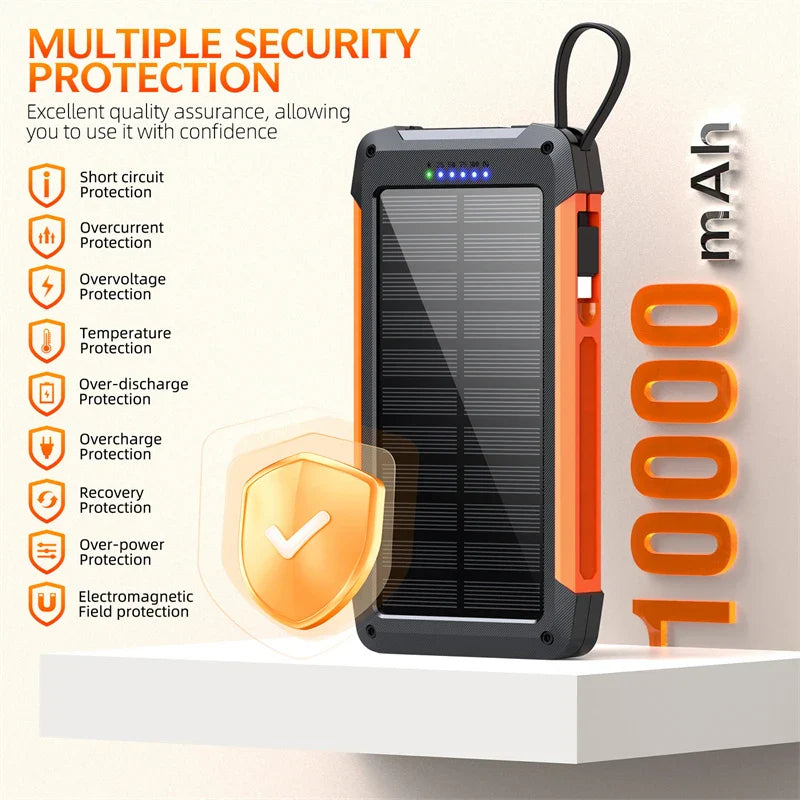 SolarMax Charge | Powerbank mit Solarpanel | Magnetisches Wireless Charging
