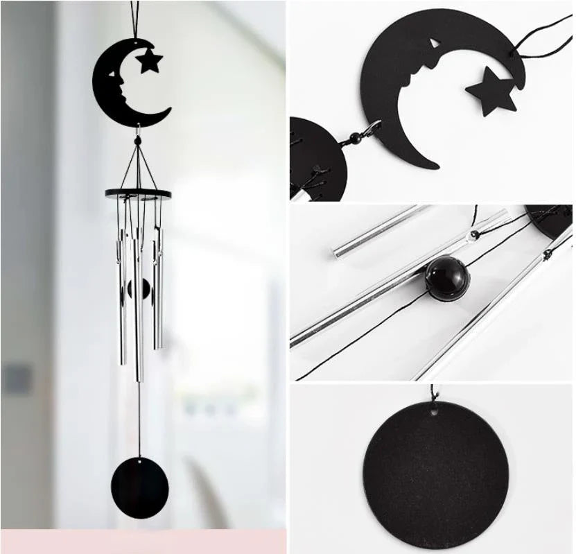 AuraBell Wind Chime | Handgefertigtes Design | Langlebiges Metall | Verschiedene Motive