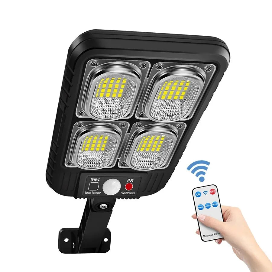 SolarFlux Pro Solarstrahler | 100 LEDs | Intelligente Bewegungserkennung