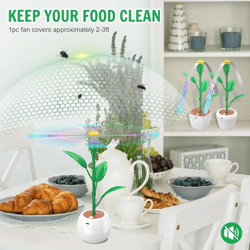 BuzzAway | Fliegenabwehr-Ventilator | USB & Batterie Betrieb | 3 Designs