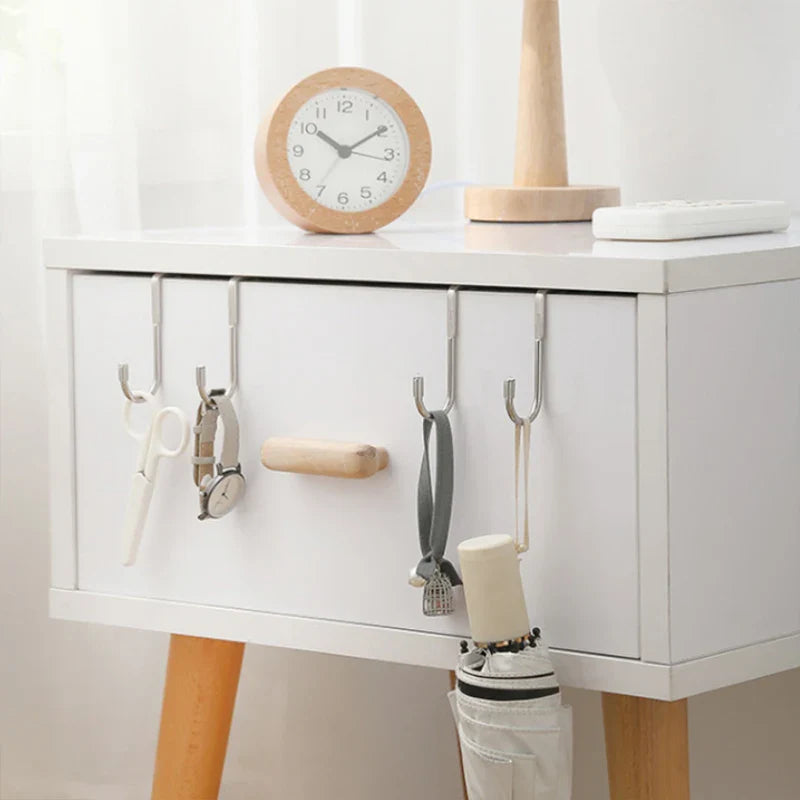 EasyHook Doppelhaken | Edelstahl 304 | Für Schranktüren | Ohne Bohren