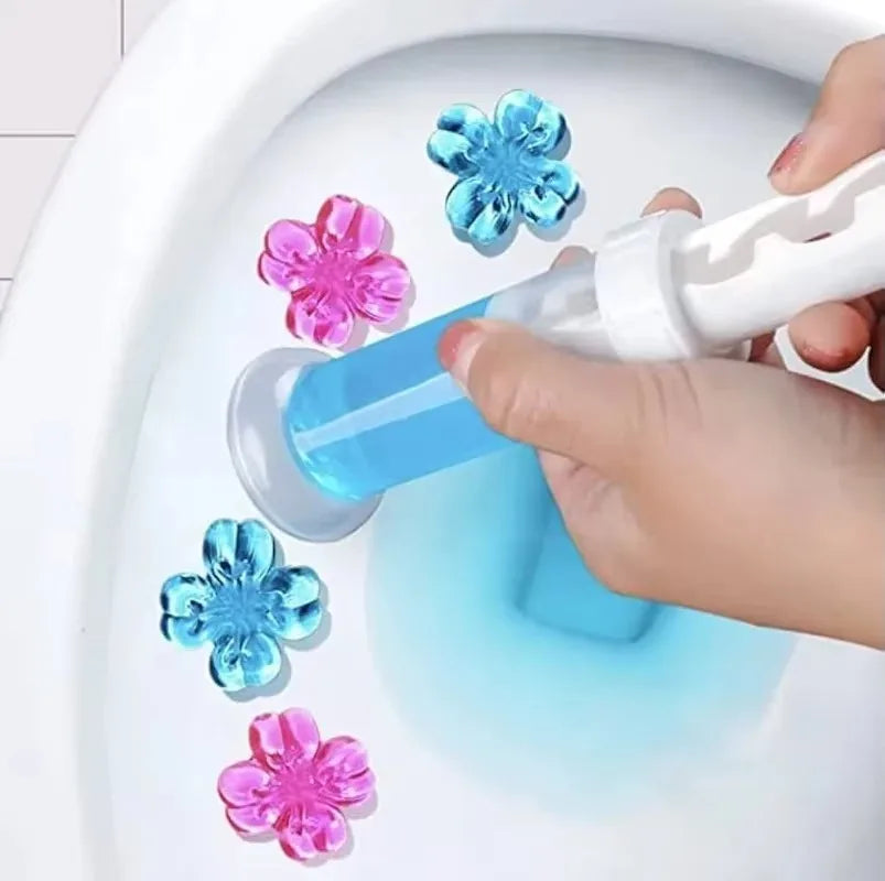 Floroma WC-Gelblumen | Hygienisch & Duftend | 3-in-1 Reinigung | Dekorative Blütenform