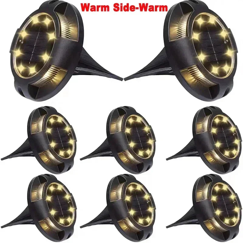 GlowPath SolarLight | 12 LEDs | Automatischer Lichtsensor | Wetterfest & Robust