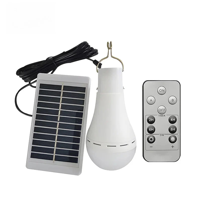 EcoLite Solar Campingleuchte | USB & Solar | Wasserdicht & Tragbar | Mit Fernbedienung