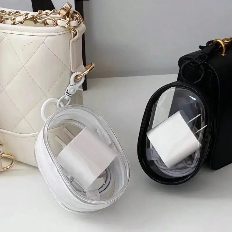 Podlette Mini Tasche | Transparent & Wasserdicht | Mit Karabiner & Reißverschluss