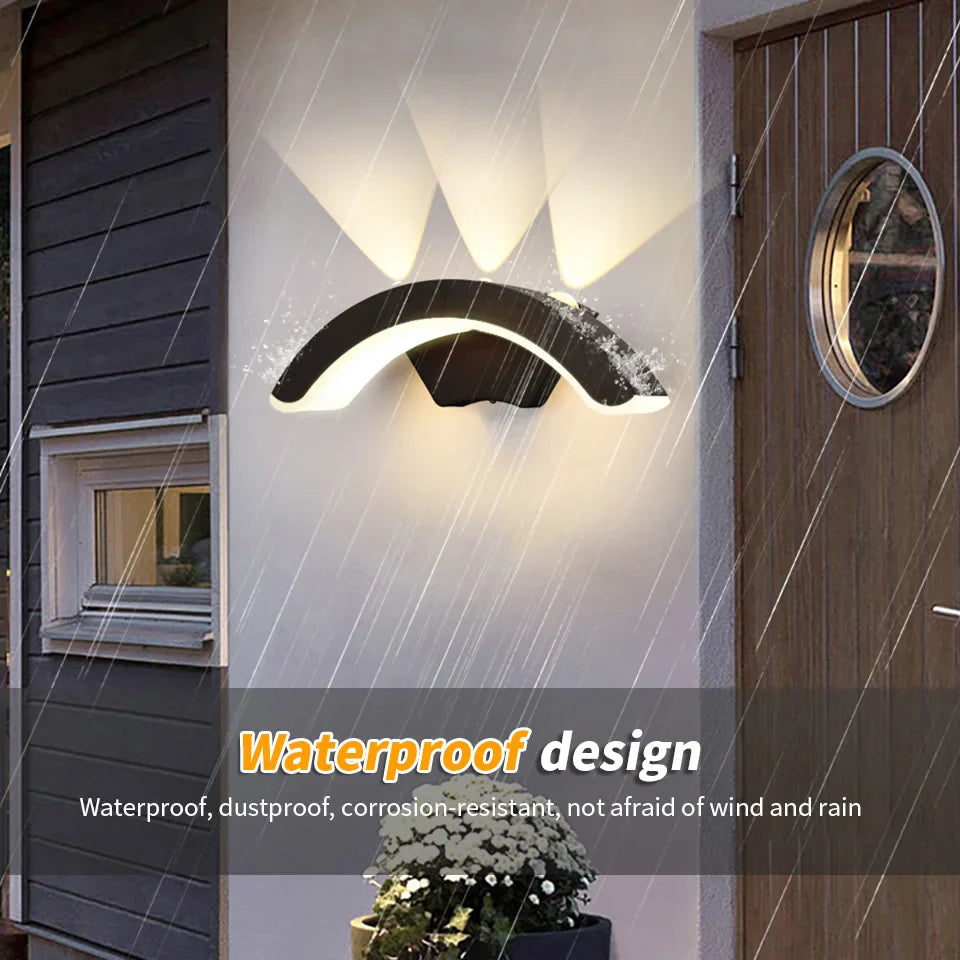 Lumenera LED Wandleuchte | Modernes Design | Warmweißes Licht | Für Innen & Außen