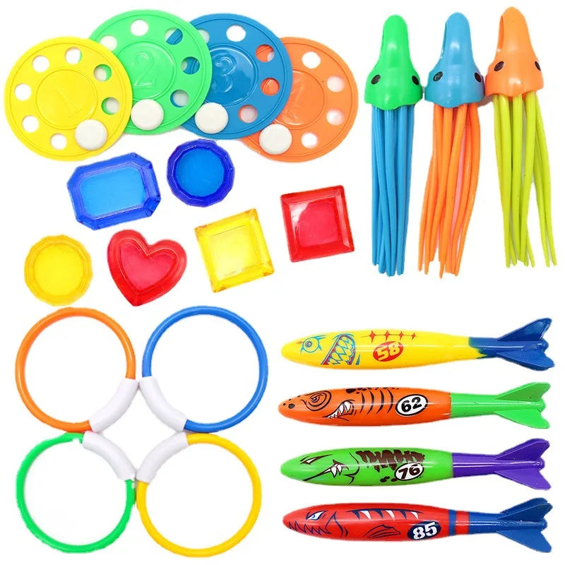 AquaSplash | Tauchspielzeug-Set | Bunt und Spaßig | Ideal für Kinder ab 4 Jahren