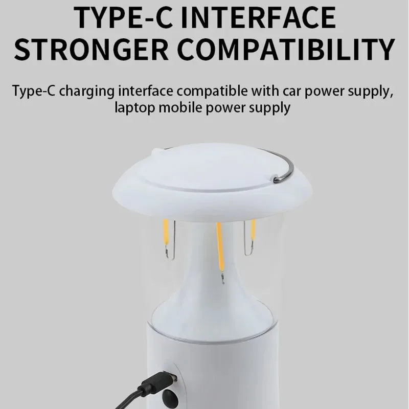 LumiTrail Solar Campinglampe | 3 Lichtmodi | IPX4 Wasserdicht