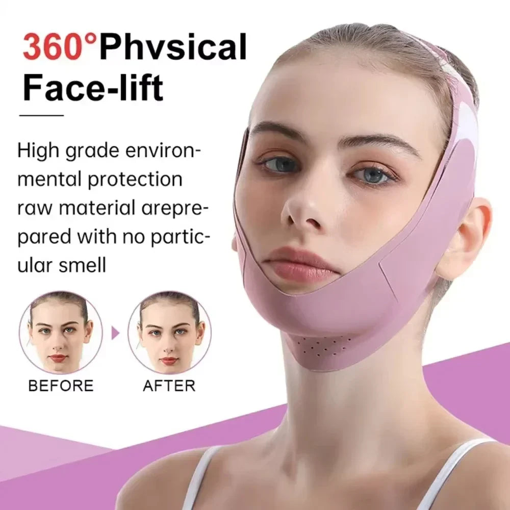 ContourLift | V-Lifting Gesichtsmaske | Atmungsaktiv & Hautfreundlich | Elastisch