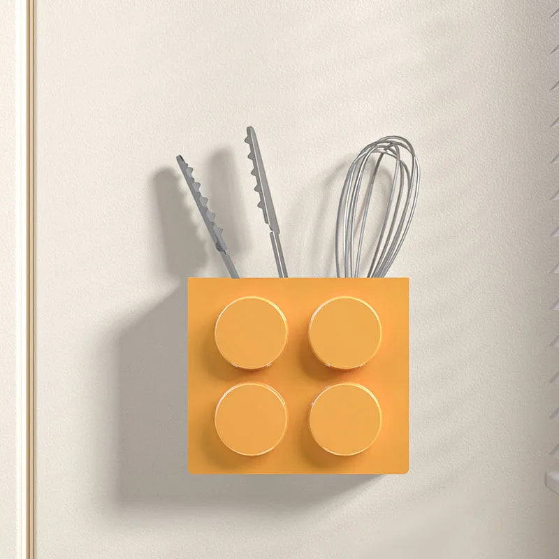 MagnaStore | Magnetische Aufbewahrungsbox | Für Kühlschrank & Tür | Mit Halterung für Frischhaltefolie