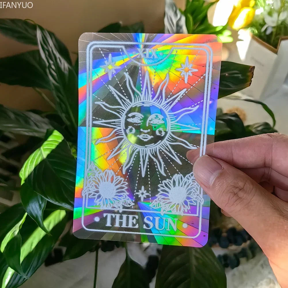 SunGlow Fenstersticker | 3D Regenbogen-Effekt | Selbstklebend & Wiederverwendbar