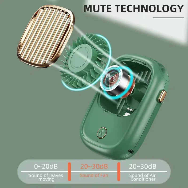 CoolBreeze AeroLynx | Mini-Ventilator | 3-in-1 Tragbar | Wiederaufladbar & Kompakt