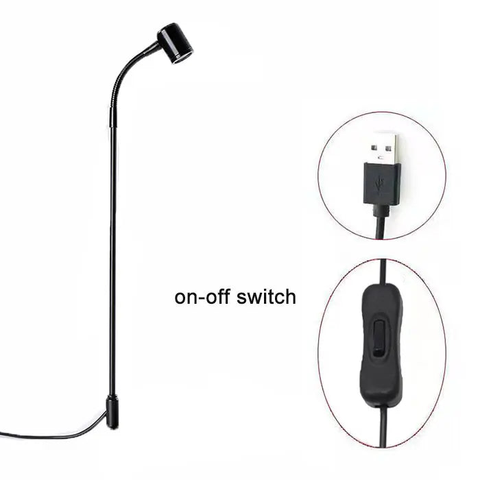 Plantura LED Pflanzenlampe | Höhenverstellbar & Flexarm | USB-Betrieben | Kaltweißes Licht
