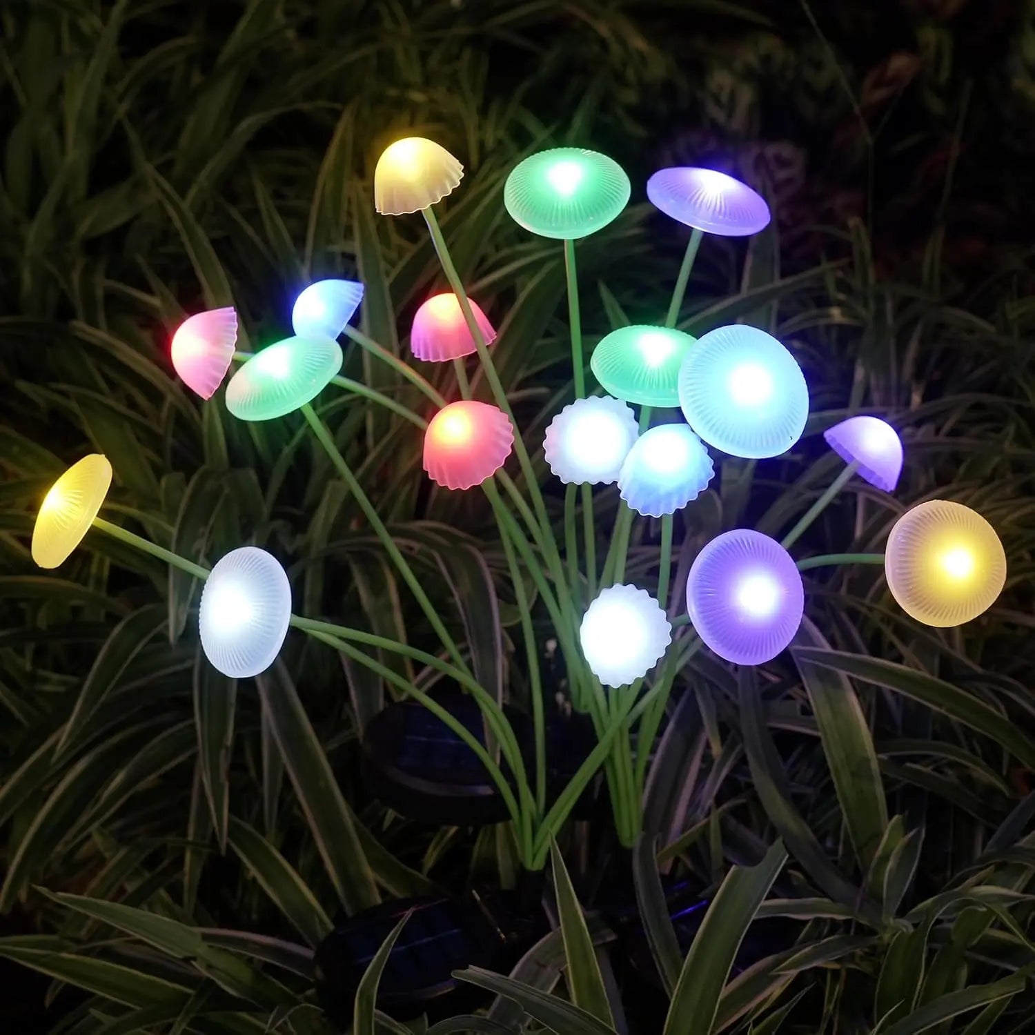 MushGlow Solar Gartenleuchten | Quallen- & Pilzdesign | Solarbetrieben & Wetterfest