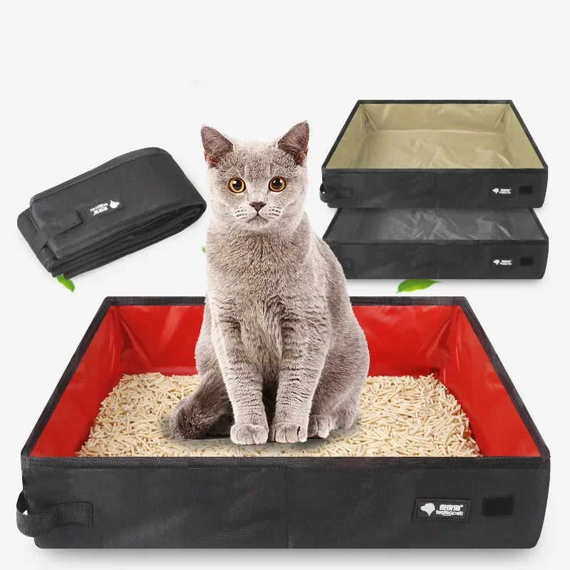 Mopani TravelBox | Mobile Katzentoilette | Faltbar & Wasserdicht | Für Unterwegs & Zuhause