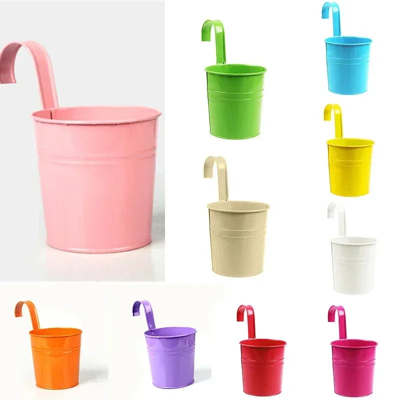 Vivacina Hängetopf | Bunt & Robust | Mit Haken | Für Balkon & Garten