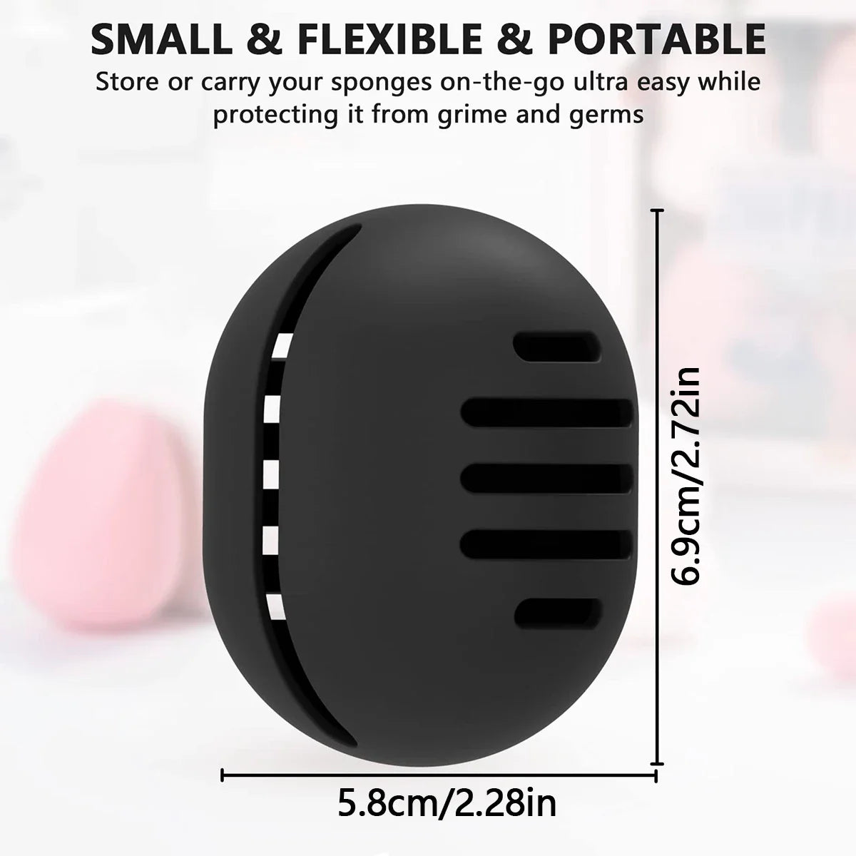 FlexiPod | Silikon Aufbewahrungsbox | Belüftet & Wiederverwendbar | Ideal für Make-up Schwämme & Beautyprodukte