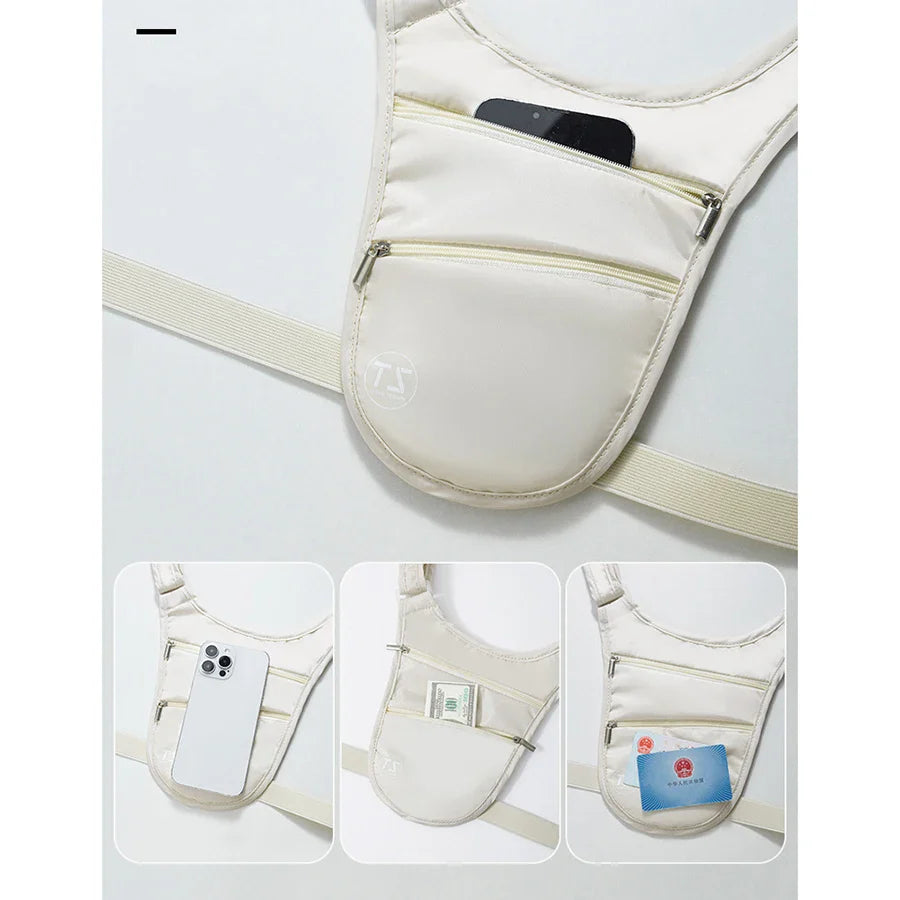 SecureFit Anti-Theft Sport Bauchtasche | Wasserfest & Leicht | Verstellbarer Gurt